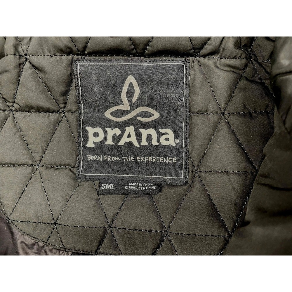 Prana Womens Gray Hooded Quilted Vest Jacket With Pockets Size S - Picture 5 of 16
